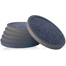 Dessous de verre en silicone avec inserts en feutre (lot de 6)