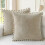 Μαξιλαροθήκες σε χρώμα Taupe Chenille, συσκευασία των 2 τεμαχίων, 16x16 ίντσες 1