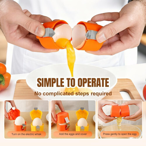 Eggshell peeler, upgraded version, boiled egg peeler, raw egg separator, eggshell cutter, kitchen gadget. 2