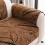 polyester couch cushion Soft whoopie cushion Rectangle For Interior Use Brown Comfortable 5