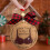 Wooden Christmas Ornament Set Brown 3 pcs 6