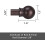 Brunt gardinstangsett 81,5 cm kraftig metall 5
