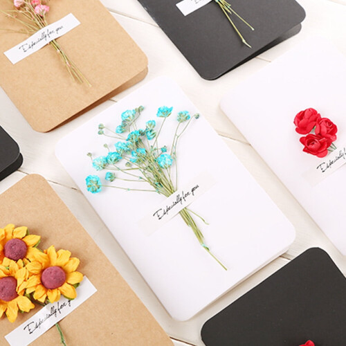12-pack pressade blomkort 1