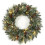 Couronne de Noël LED de 61 cm avec aiguilles de pin givrées 1