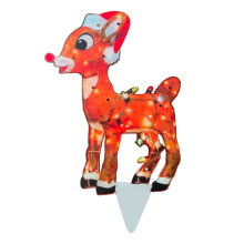 MOQIN Leuchtendes Huhn LED-Weihnachtsdekoration, Gartendekoration für Terrasse, Garten und Rasen – Kompatibel mit Weihnachtsdekorationen
