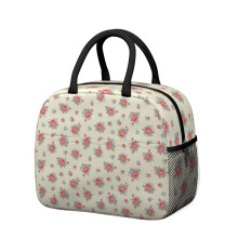 Boîte à lunch isotherme à motif floral pour femme – Étanche, idéale pour le travail, la plage, les voyages, les pique-niques et le camping