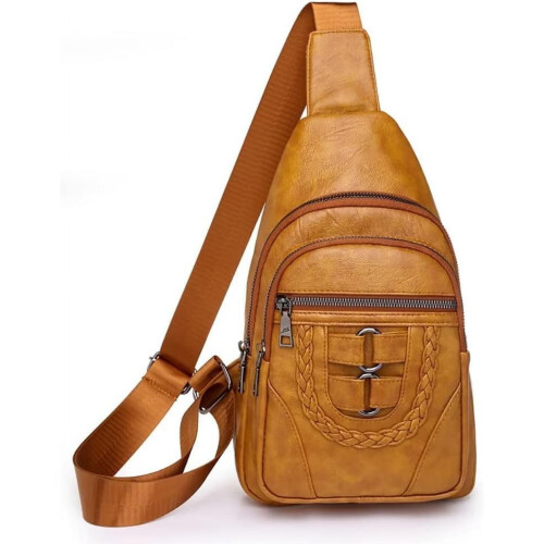 PU-læder crossbody-taske til mænd og kvinder