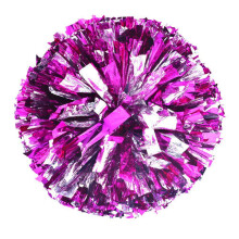 Lot de 2 pompons de pom-pom girl, 30 x 32 cm, métallisés et résistants à la décoloration, pour l'aérobic, le sport et la compétition –