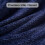 Κουβέρτα Fleece από φανέλα σε σκούρο μπλε χρώμα King 90x110 εκ. 5