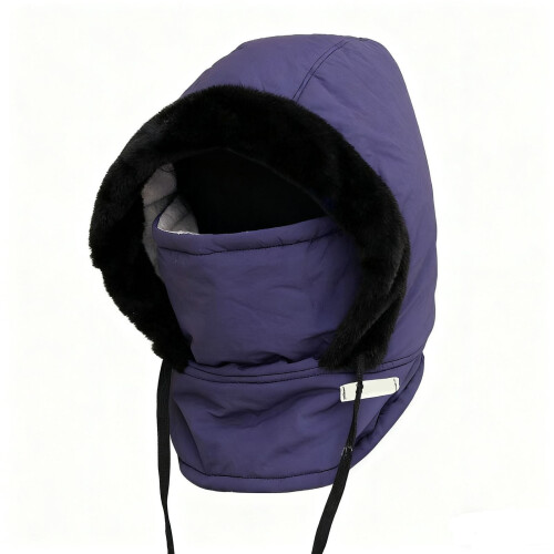 Unisex Θερμικός Σκούφος με Επένδυση Fleece & Μάσκα Προσώπου