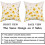 Gule Coreopsis putetrekk 16x16 tommer (2 stk.) 4