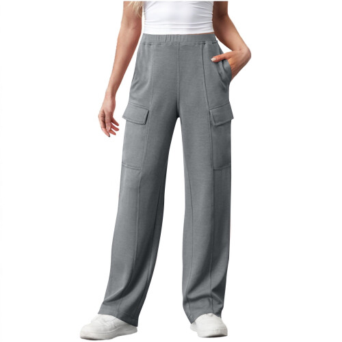 Παντελόνι lulshou Plus Size Cargo για γυναίκες, casual, φαρδύ, φαρδύ παντελόνι φόρμας, 1