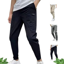 Vogany Herren-Stretch-Cargohose, bequeme Latzhose mit vielen Taschen, hoher Elastizität und großem Stauraum für Alltag und Outdoor-Sport
