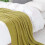 Olive Green Throw Blanket 50x60 Inches Throw Textured Solid Soft Sofa Couch Decorative Knit Blanket 5