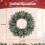 Couronne de Noël LED de 61 cm avec aiguilles de pin givrées 2