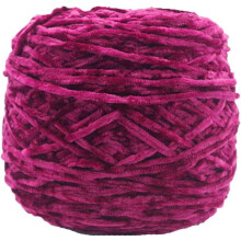 250g Chenille Velvet Yarn, Bulky Vegan Soft Polyester-Cotton Blend for Knitting & Crochet – Compatible with All Hand Tools
