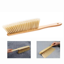 Scopa a mano MesaSe con manico in legno - Setole morbide, ideale per spolverare auto, letto, divano, prese d'aria, giardino, mobili e vestiti.