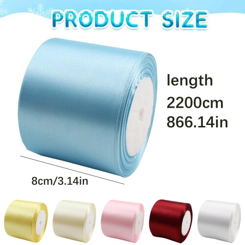 Weinrotes Satinband, 7,6 cm x 23 m 2