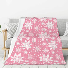 Couverture polaire de Noël à imprimé festif