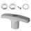 Silver Aluminium Rv Sewer Valve Handle 1Set Replacement Solution for Camper Use Maintenance 5
