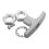 Silver Aluminium Rv Sewer Valve Handle 1Set Replacement Solution for Camper Use Maintenance 6