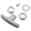 Silver Aluminium Rv Sewer Valve Handle 1Set Replacement Solution for Camper Use Maintenance 8