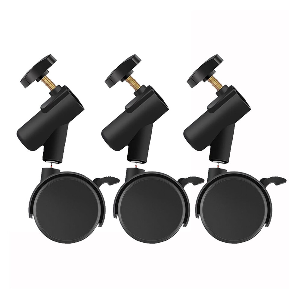3Pcs/Set Flexible Casters Wheels With 16Mm Diameter Mounting Holes For Photography Stand Tripod Wheels Light 9353595294370