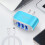 Încărcător USB Candy cu LED, compatibil cu cablul de date Android, cu cablu ascuns pentru priză de perete 3