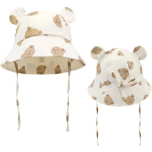 Baby Sun Hat UPF 50+ Sun Protection Baby Bucket Hat Summer Beach Hats with Wide Brim for Boys & Girls