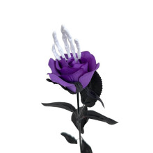 Rosas góticas artificiais para o Halloween, flores de seda falsas, rosas artificiais para centro de mesa de Halloween, decoração de festa de