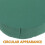 FRCOLOR2Pcs Στρογγυλά Λουλουδάτα Μπλοκ Αφρού με Λαιμόκοψη σε Πράσινο Χρώμα 3