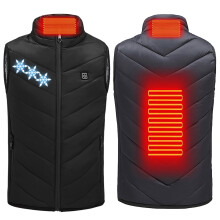 Dětská vyhřívaná vesta, USB Smart Constant Temp, 2 topné zóny, Softshell elektrická vesta pro věk 4-15 let, kompatibilní s USB powerbankami