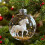 Glass Christmas Ball Ornament Clear 7.5cm 3