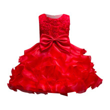 Vestido infantil para meninas, longo, elegante, sem mangas, em tule, para aniversário, daminha de honra, casamento, tamanho 5T, tamanho 6.