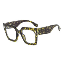 Lunettes de soleil vertes unisexe pour adultes, style carré rétro à branches larges, multicolores, idéales pour l'été.