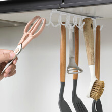 Portabicchieri da parete con 12 ganci – Mobiletto in metallo bianco