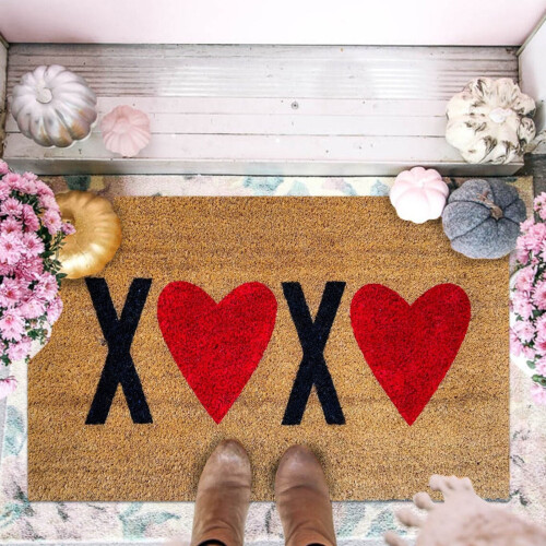 Hjerteformet Valentinsdagsmåtte 63,6 x 35,7 cm 2