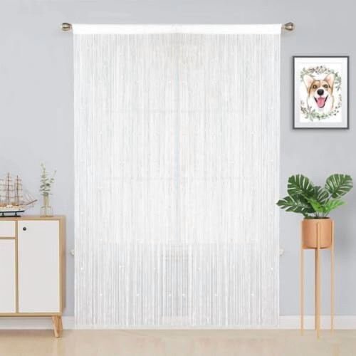 Polyester perlegardin til døråbninger 100x200cm 2