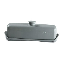 Household Butter Dish with Covers Kitchen Accessory Large Capacity Sealing Dish Gray