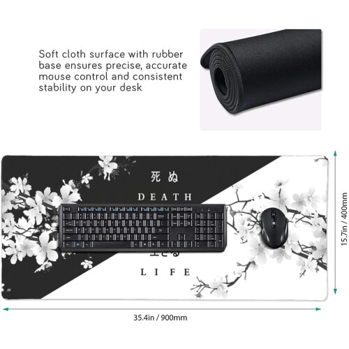 XXL Ασπρόμαυρο ποντίκι παιχνιδιών Cherry Blossom 4090cm, αντιολισθητική βάση από 1