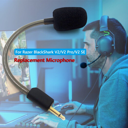 Replacement Game Mic 3.5mm Microphone for compatible with Razer BlackShark V2/V2 Pro/V2 SE 1