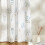 Akvarellblomstergardiner, polyester, 2 paneler 2