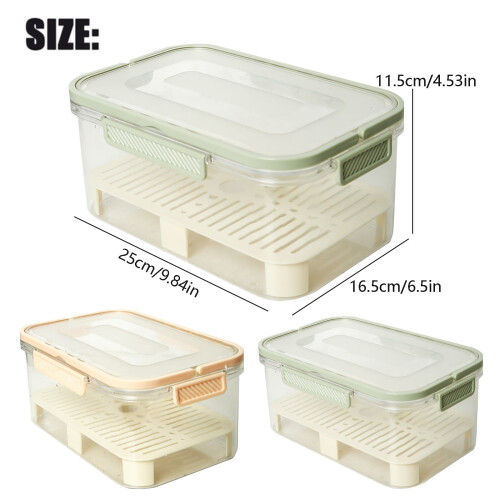 Glacière transparente portable avec séparateur de drainage, 1 pièce 2