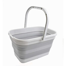 12L (3.17 Gallon) Collapsible Rectangular Handy Bucket (1, Grey)