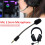 Replacement Game Mic 3.5mm Microphone for compatible with Razer BlackShark V2/V2 Pro/V2 SE 3