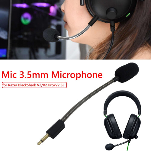 Replacement Game Mic 3.5mm Microphone for compatible with Razer BlackShark V2/V2 Pro/V2 SE 2
