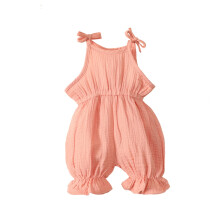 Mono de verano para niños pequeños, pantalones, ropa para bebés y niñas, mono sin mangas con tirantes dobles para niñas, mono de verano para
