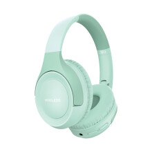 X3 Active Noise Cancelling Headphones, Over-Ear Headphones with Mic for Kids/Adults/Teen/School/TV, Green