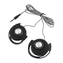 Universal 3.5mm Plug Wired Clip On Ear Sports Earphone Heavy Bass Headphone