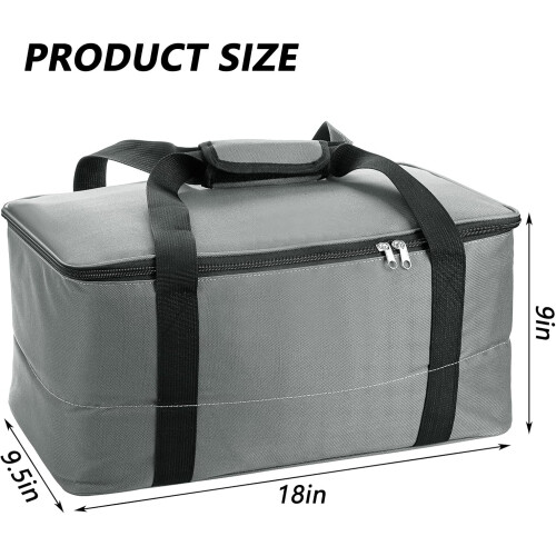 Τσάντα Bongo Drums με Λαβή Μεταφοράς, 18 ιντσών, θήκη Bongo Gig Bag για μπάσο με πυκνή 1